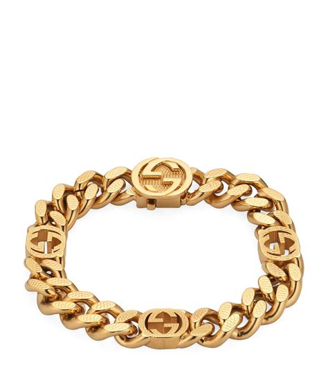 gucci braces|Gucci gold chain bracelet.